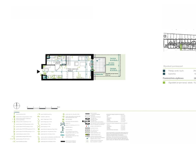 Kawalerka 28,57m2 z ogródkiem