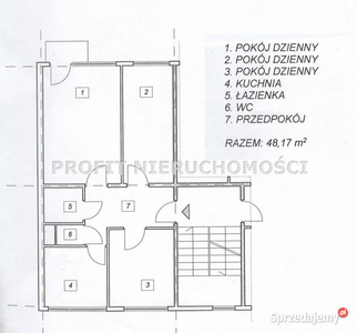 Mieszkanie 48.17m2 3 pok Ozorków