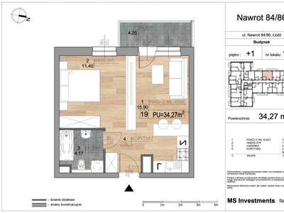 2 pok. 35m2 w centrum Łodzi, rabat 12k, 10% wpłaty