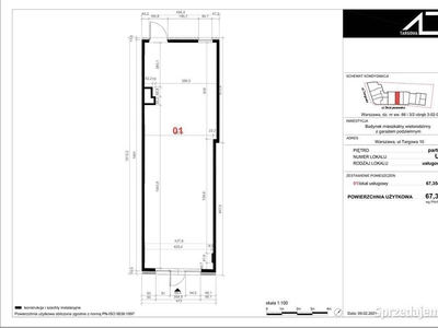 Lokale usługowe Apartamenty Targowa 10 (67,35m2)