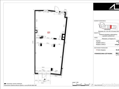 Lokale usługowe Apartamenty Targowa 10 (99,35m2)