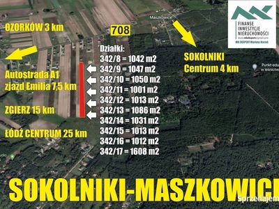 Maszkowice - Sokolniki Las / działki budowlane