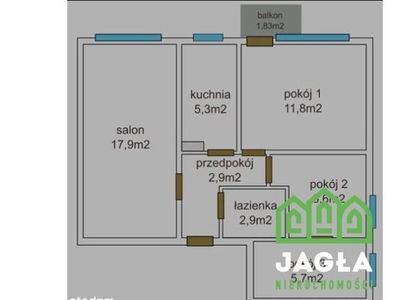 Mieszkanie na sprzedaż 53,00 m², piętro 5, oferta nr JAG-MS-14002