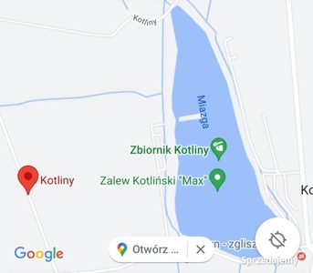 Sprzedam działkę nad Zalewem w Kotlinach