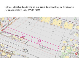 Do sprzedania działka budowlana 60a Wola Justowska, możliwa zabudowa 12 do…