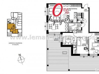 Sprzedaż mieszkania Lublin 75.46m2 4-pokojowe