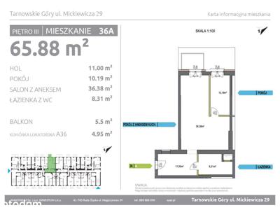 2-pokojowe mieszkanie z balkonem