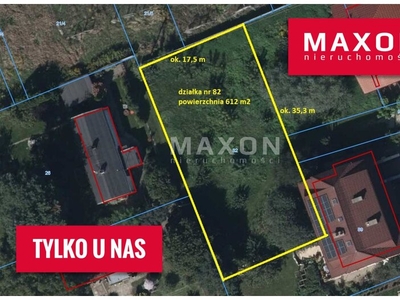 Działka na sprzedaż 612,00 m², oferta nr 7290/GS/MAX