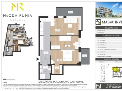 Młoda Rumia ul. Jeziorna, 58 m2, odbiór 04.2025