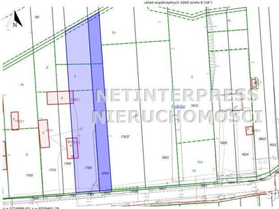 Ogłoszenie grunt Polków 1800m2