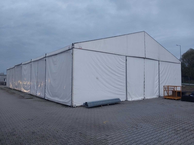 Używana hala magazynowa 15x20x4m z plandeki