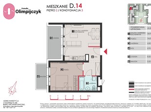 Retkinia Osiedle Olimpijczyk II mieszkanie 45 m2