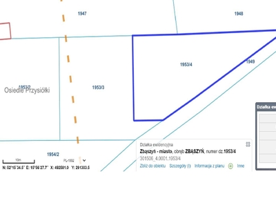 działka budowlana Zbąszyń osiedle Przysiółki