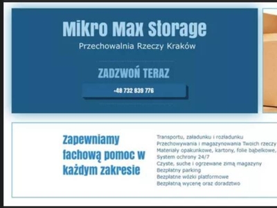 Storage, Przechowalnia, Magazyn, Schowek Kraków