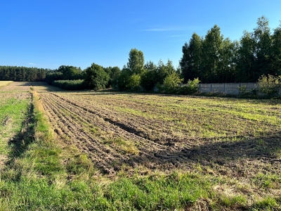 Trojanów - działka przy drodze asfaltowej, media