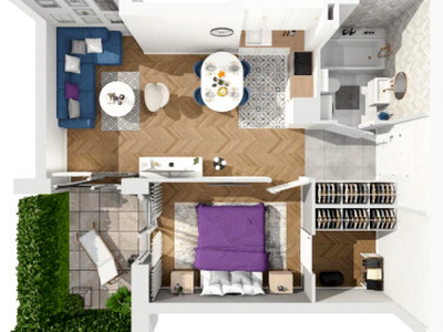 Apartament, ul. Jeziorna