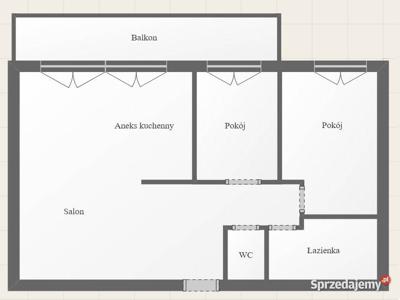 BEZPOŚREDNIO Ursynów Natolin * 3 pokoje * 58,5 m2