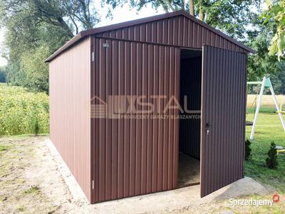 GARAŻ BLASZANY 3m x 5m blaszak dwuspadowy LUX84 3x5 LUXSTAL