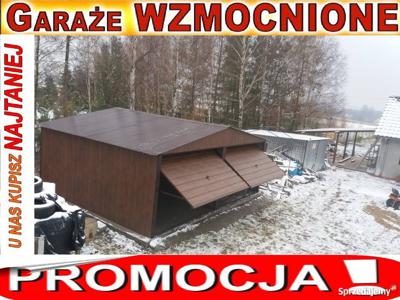 Garaż blaszany 6x5,6x6, panel poziomy wszystkie wymiary