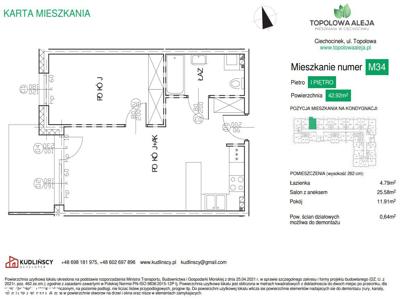 Nowe mieszkanie w Ciechocinku (M34)