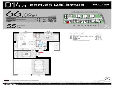 Osiedle Malarska | mieszkanie 3-pok. | D14_1