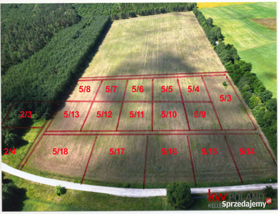 Działkę sprzedam Jaglice 1539m2