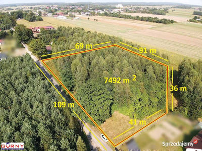 Działka 7400m2 Mniszków