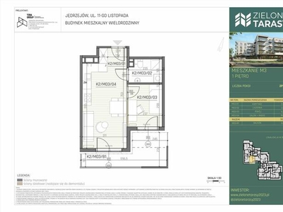 Nowy Apartament 2 Pokoje /Zielone Tarasy/+Garaż+Komórka Ip.