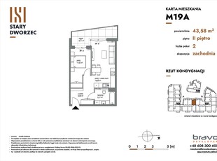 Nowe mieszkanie dwupokojowe(NrM 19A)