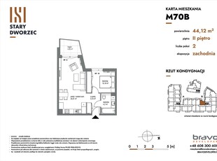 Nowe mieszkanie dwupokojowe(NrM 70B)