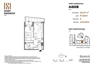 Nowe mieszkanie dwupokojowe(NrM 80B)