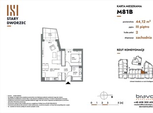 Nowe mieszkanie dwupokojowe(NrM 81B)