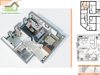 Do sprzedaży mieszkanie 45.29m2 2 pokoje Jaworzno