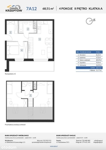 Przy LESIE 42,51m² +BALKON 11,77m² +m. parkingowe