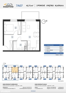 Przy LESIE 42,71m² +BALKON 5,84m² +m. parkingowe