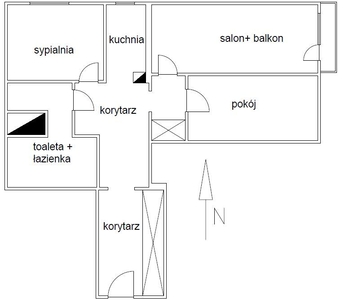 3-pokojowe mieszkanie 57m2 + balkon Bez Prowizji