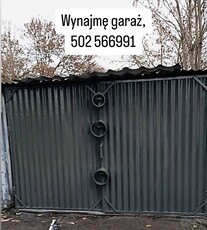 Wynajme garaz przy ul. Ofiar Oswiecimia w Szczecinie