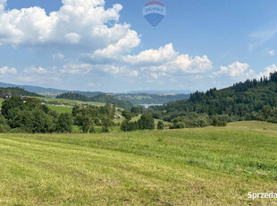 Działka budowlana widokowa 1210m² Falsztyn.