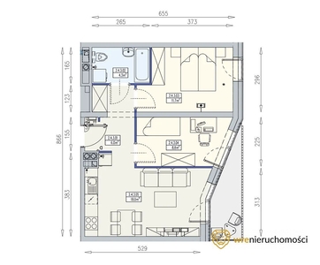 Twoje Kreatywne 61m2 - mieszkanie do wykończenia