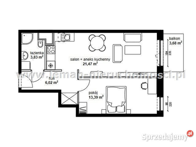 Mieszkanie do sprzedania 44.71m2 4 pokoje Lublin