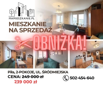 Mieszkanie na sprzedaż 2 pokoje, Piła ,centrum