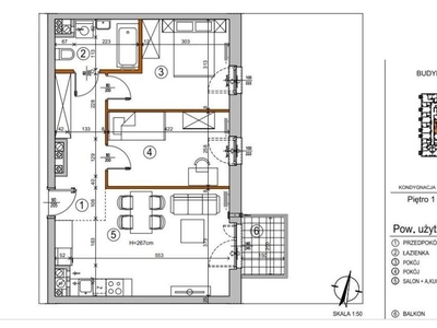 Mieszkanie na sprzedaż 53,00 m², piętro 4, oferta nr 99110