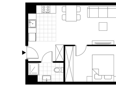 2-pokojowe mieszkanie 38m2 + balkon