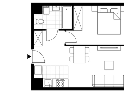 2-pokojowe mieszkanie 38m2 + balkon