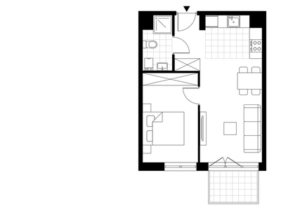 2-pokojowe mieszkanie 51m2 + loggia Bez Prowizji