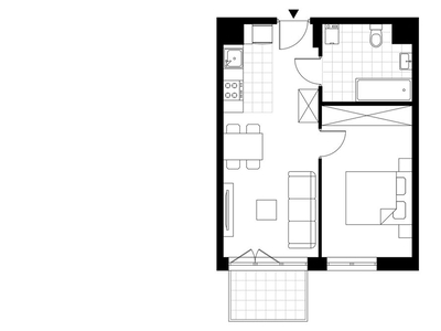 2-pokojowe mieszkanie 38m2 + balkon Bez Prowizji