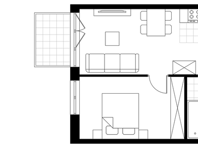 2-pokojowe mieszkanie 38m2 + balkon Bez Prowizji