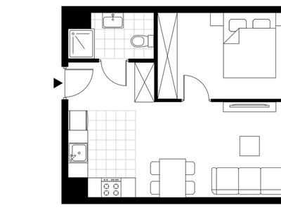 2-pokojowe mieszkanie 38m2 + balkon Bezpośrednio