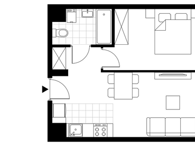 2-pokojowe mieszkanie 38m2 + balkon Bezpośrednio