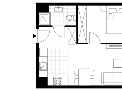 2-pokojowe mieszkanie 38m2 + balkon Bez Prowizji